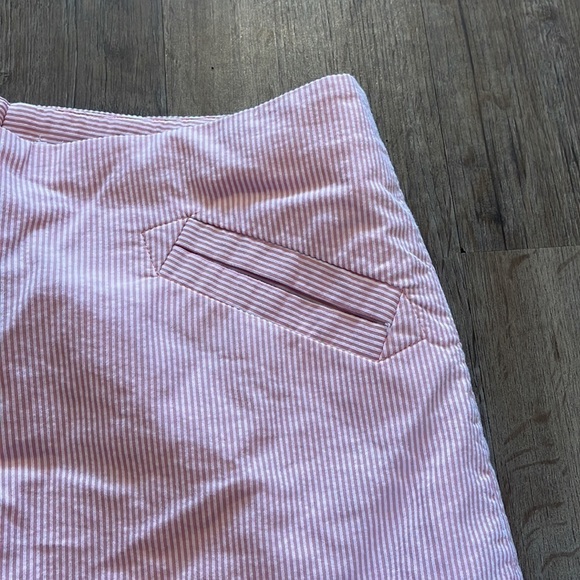 GRACE PINK AND WHITE STRIPE CASUAL SKIRT - Picture 2 of 4
